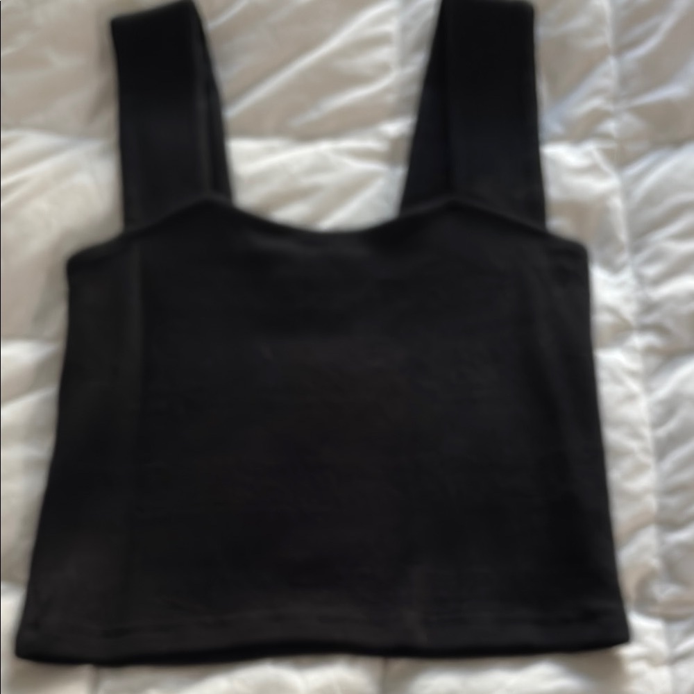 Anthropology Dailey Practise Black Sleeveless Top